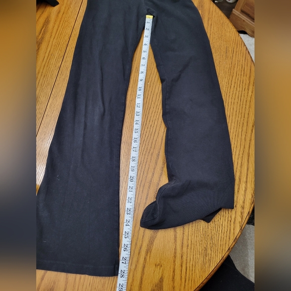 Victoria's Secret Vintage Y2K Angel Wing Foldover Yoga Pants Black Gold XS Short - Picture 9 of 10